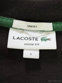 Lacoste oversized tričko - čierne, TH0062 - 4