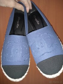 Damske/dievcenske nove platenky espadrilky 39 - 4