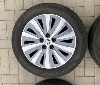 Elektróny originál škoda 5x112 r17 + letné prémiové pneu - 4