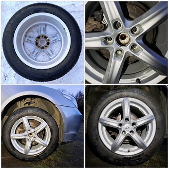 5x120 R17 BMW 5 Lúč + Pneu 235 55 R17 6mm 4 ročné - 4