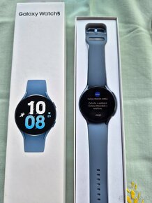 Samsung watch 5 blue 44 velkost v záruke do 2 2025 top stave - 4