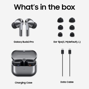 Samsung Galaxy Buds3 Pro Strieborne - 4