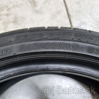 Letné pneumatiky 215/40 R17 BRIDGESTONE DOT4021 - 4