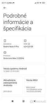 Ponúkam smartfon Xiaomi Redmi Note 9 Pro - 4