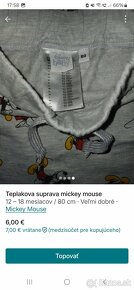 Mickey mouse teplakova suprava. - 4