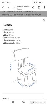 Detský stôl a 3stolicky značka mamut - 4