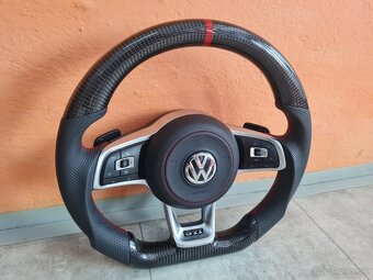 VOLANT VOLKSWAGEN R RLINE GTD GTI - KOZA / KARBÓN - 4