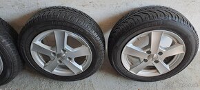 Alu 14" 4x100 r14 zimne pneumatiky 165/65r14 Semperit - 4