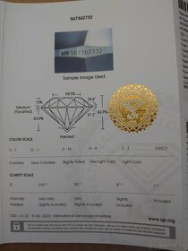 Diamant 0,55ct   3x"EX" - 4