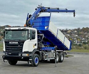 9013 Scania G 400 - 6x4 – Valník/Sklápěč + HR-HIAB 1166 ES-3 - 4