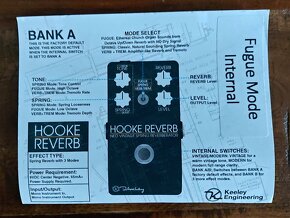 Keeley Hooke Spring Reverb (Silverface Pro Edition) - 4