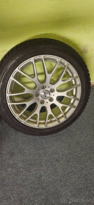 Alu.Platin 5x112 R19+pneu Goodyear 245/45r19 zimné - 4