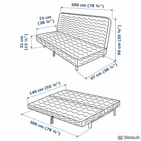 Predam rozkladaci gauc Ikea Beddigne - 4