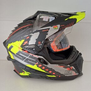 Enduro / silniční přilba LS2 Explorer Carbon - 4