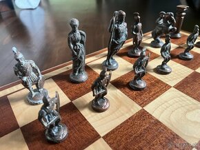 Historické Starožitné Šachy Vintage Retro - 4