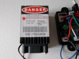 Laserovy DPSS modul 50mW zeleny 532nm s TTL ovladanim - 4