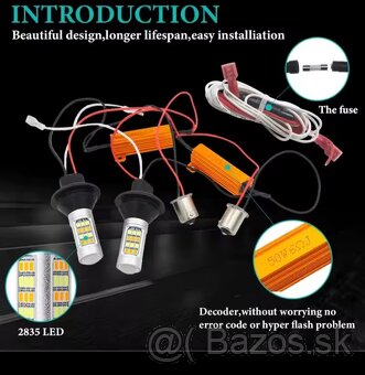 LED žiarovky 2v1: LED DRL v smerovkách - 4