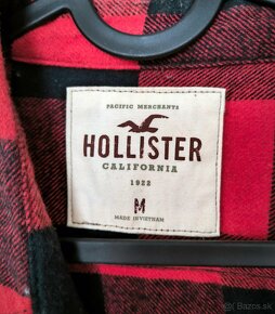 Hollister pánska flanelová košeľa M - 4