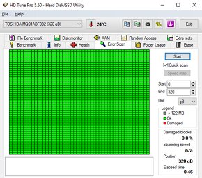 HDD 2,5" Toshiba 320GB / SATAII / 5400RPM - 4