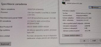 Herný pc 10jadro i5 13400F 2,50ghz/32GB DDR4/RTX3060 12GB - 4