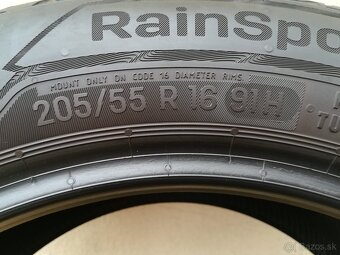 Letné pneumatiky 205/55 R16 Uniroyal a Matador, 4ks - 4