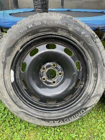 Zimné pneu+plechové disky 185/65 R15 - 4