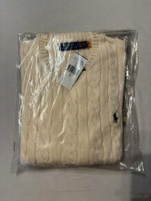 Ralph Lauren sveter Cable-Knit Cotton Jumper, velkost XL - 4