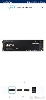 Samsung 980 SSD M.2 PCIe 1TB - 4