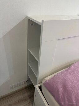 Predám posteľ IKEA Brimnes aj s matracmi - 4