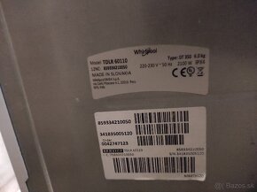 Práčka vrchom plnená Whirlpool TDLR 60110, A++, 6kg - 4