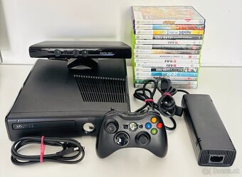 XBOX 360 Slim 4GB + kinect + 15 hier - 4