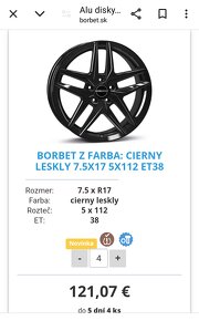 AL disk BORBET R17  5/112 - 4