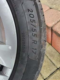 R17, 5x112 ŠKODA OCTAVIA + letné gumy Michelin/Bridgestone - 4