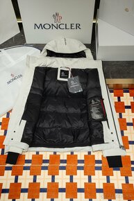 moncler biela lyziarska bunda - 4