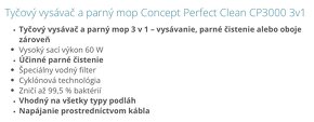 Parný mop a vysávač Concept - 4