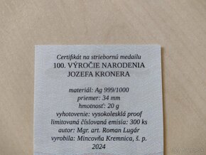 Jozef Kroner strieborná medaila - 4