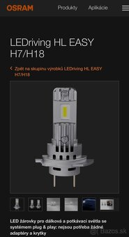 Osram LEDriving HL H7 - nové, nepouźívané,  originál produkt - 4