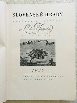 Slovenske hrady1-3, 1935. - 4