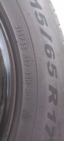 Plechove disky 5x112 r17 zimne pneu 215/65 r17 - 4