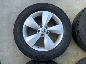 R17 ORIG.ZIMNÍ ALU KOLA 5x112 ŠKODA KODIAQ 215/65/17 - 4