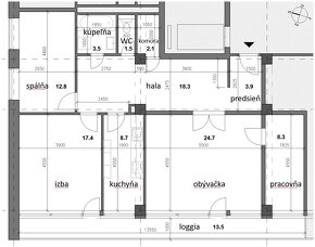 Na predaj Veľkometrážny 4izbový byt, BA IV, Sekurisova ul. - 4