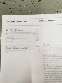 HP LaserJet Enterprise M605 + novy toner - 4