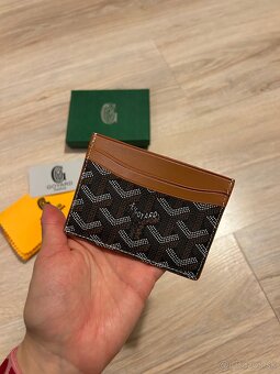 Goyard cardholder /peňaženka - čierno/hnedý (GO1) - 4