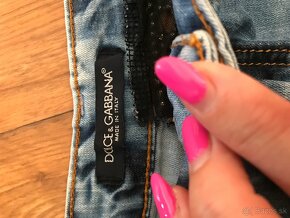 DOLCE&GABBANA originál jeansova minisukna S/M - 4