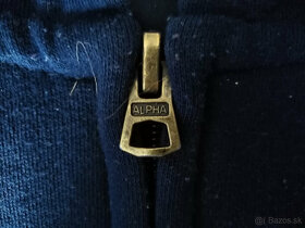 ALPHA INDUSTRIES - MIKINA MODRÁ ZIPSOVÁ, veľkosť "L" - 4