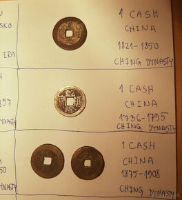 Japonské mince - samurajská éra, čínske mince dynasie ching - 4