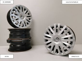 Vw Golf plechové disky 6x15 5x112 ET47 puklice 1242 - 4