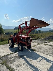 Japonsky malotraktor YANMAR F16D, nakladač - 4