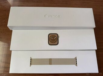 Apple Watch 8 45mm Zlatý milánsky ťah - LIMITED EDITION - 4