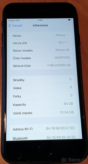 iPhone SE 2020 64GB 97% baterka pekný stav - 4